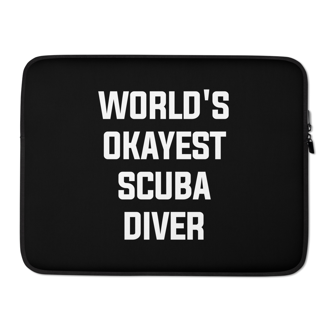 World's Okayest Scuba Diver Laptop Sleeve