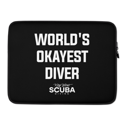 World's Okayest Diver Laptop Sleeve