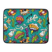 Comic Text Pattern Laptop Sleeve