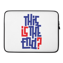 IS/THIS IS THE END? Navy Red Laptop Sleeve