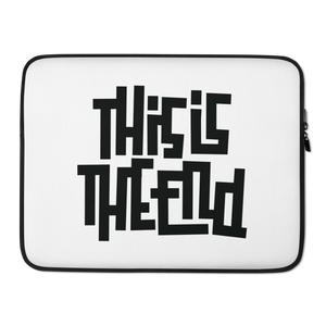 THIS IS THE END? White Laptop Sleeve