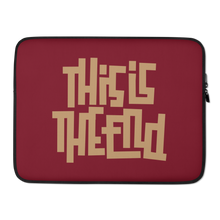 THIS IS THE END? Burgundy Laptop Sleeve