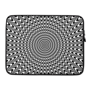 Vertigo Optical Illusion Background Laptop Sleeve