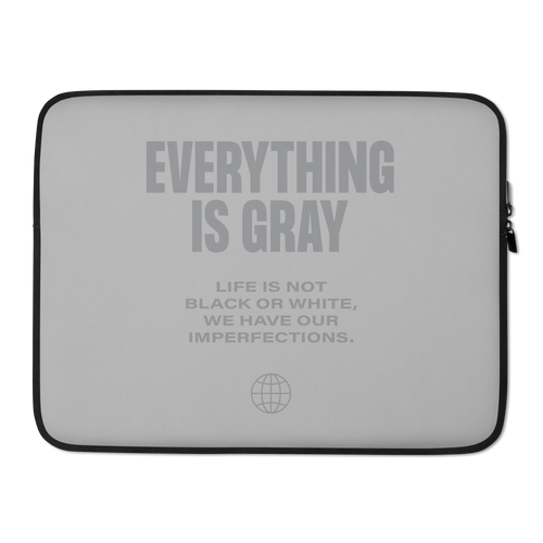 Everything is Gray Laptop Sleeve