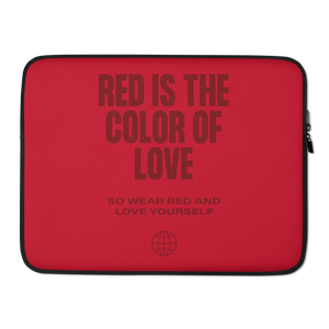 Red is the color of love Laptop Sleeve