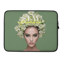 Stay Humble Female Flower Art Laptop Sleeve