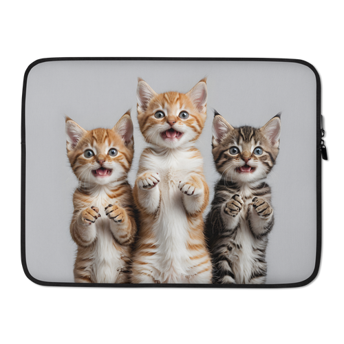 Funny Tripple Cats Laptop Sleeve