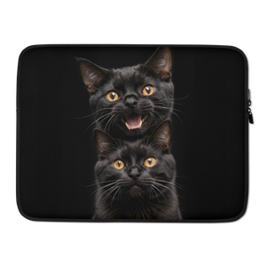 Two Black Cats Follows Laptop Sleeve