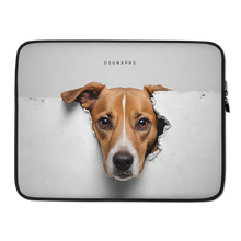 Funny Sad Dog Peep Laptop Sleeve