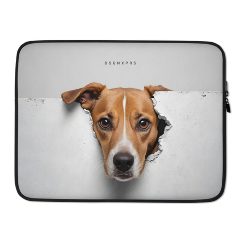 Funny Sad Dog Peep Laptop Sleeve