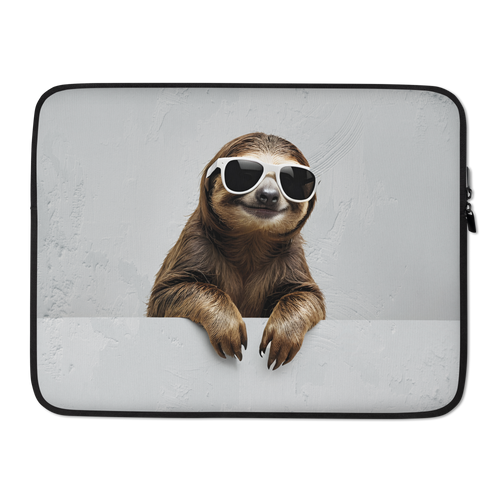 Cool Smiling Sloth Laptop Sleeve