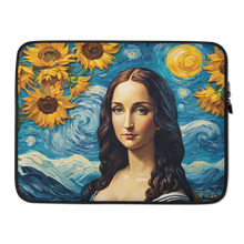 Monalisa Painting in Van Gogh Style Laptop Sleeve