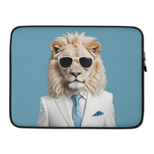 Funky White Lion Laptop Sleeve