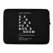 Guess The Word (Funny) Laptop Sleeve