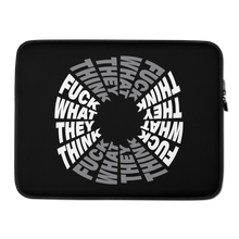 F**ck What They Think Grayscale Laptop Sleeve