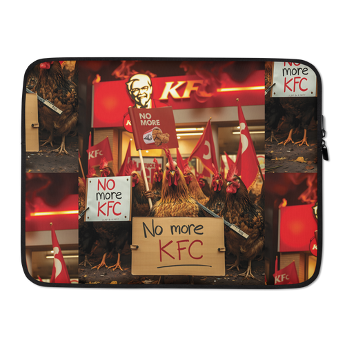 No More KFC (Chicken Demo) Laptop Sleeve