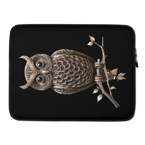 Owl Copper Art Laptop Sleeve