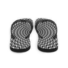 Vertigo Optical Illusion Background Flip-Flops