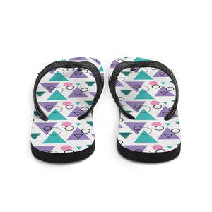 Memphis Colorful Pattern 03 Flip-Flops