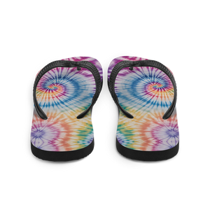 Tie Dye Colorful Pineapple Flip-Flops