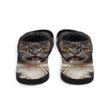 Shocked Cat Face Flip Flops