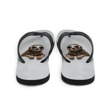 Cool Smiling Sloth Flip Flops