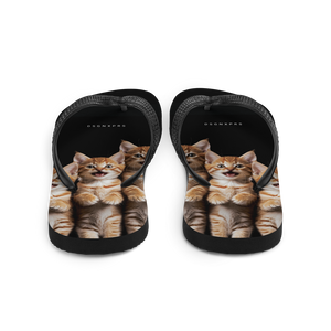 Four Cute Cats Flip Flops