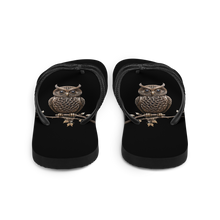 Owl Copper Art Flip Flops