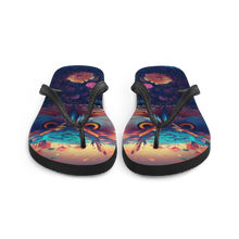 Colorful Owl Art Flip-Flops