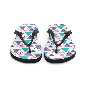 Memphis Colorful Pattern 03 Flip-Flops