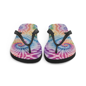 Tie Dye Colorful Pineapple Flip-Flops