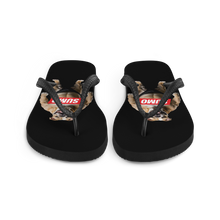 Sumo Bulldog Black Flip Flops