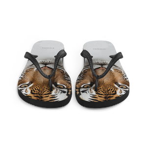 Silent Tiger Head Flip Flops