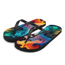 Colorful Swirl Background Flip-Flops