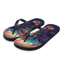 Colorful Owl Art Flip-Flops