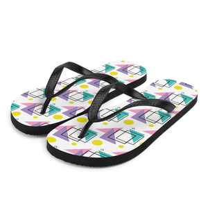 Memphis Colorful Pattern 02 Flip-Flops