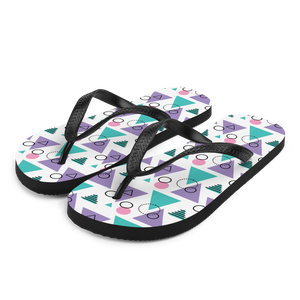 Memphis Colorful Pattern 03 Flip-Flops