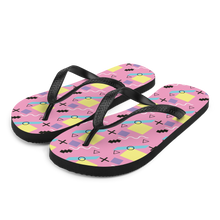 Memphis Colorful Pattern 04 Flip-Flops