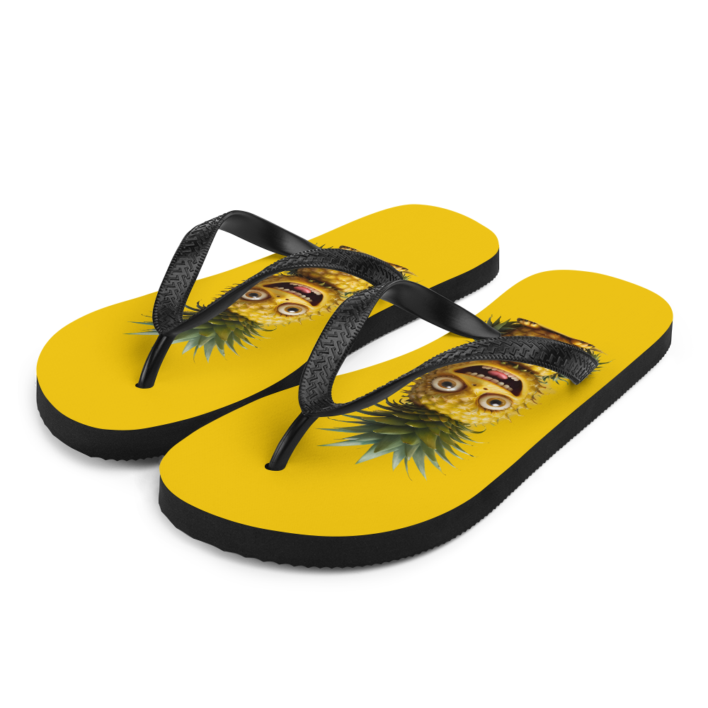 Unforgotable Funny Pineapple Flip-Flops