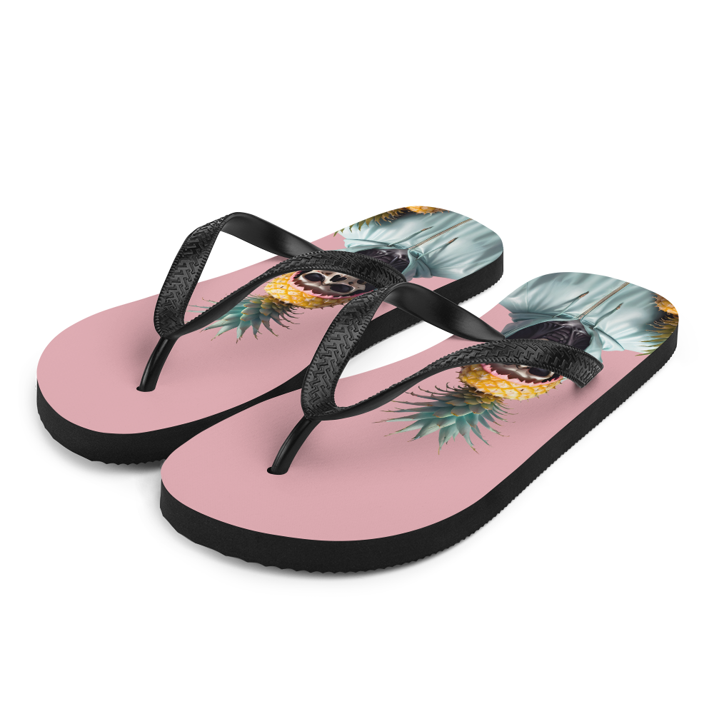 Skull Pineapple Flip-Flops