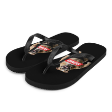 Sumo Bulldog Black Flip Flops