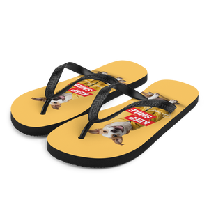 Good Boy Yellow Flip Flops