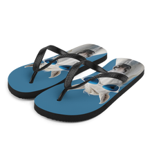 Cool Blue Horse Flip Flops