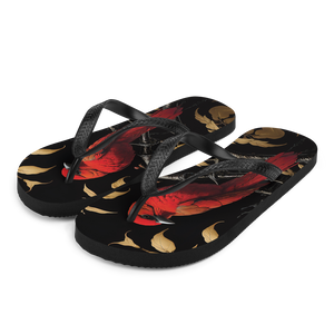 Red Bird Flip Flops