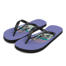 Giraffe Zebra Purple Flip Flops