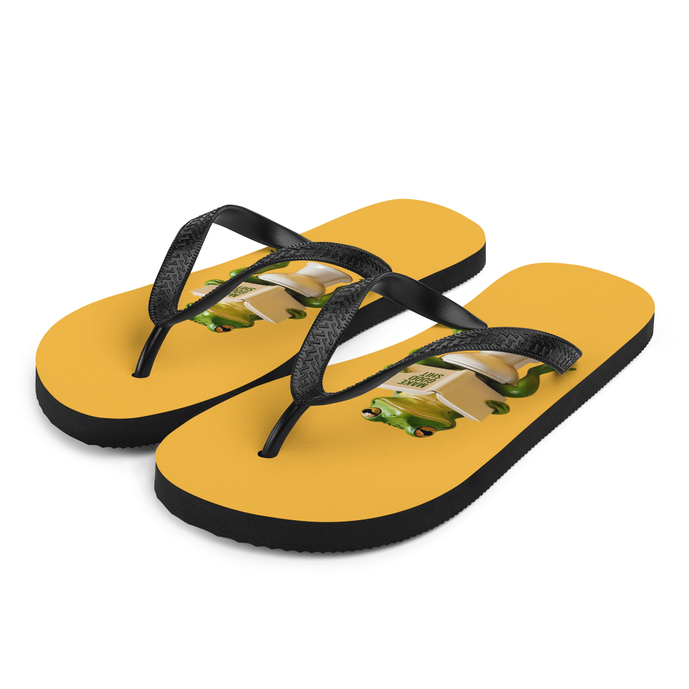 Frog Poop Flip Flops