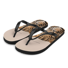 Leopard Potrait Flip Flops