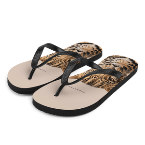 Leopard Potrait Flip Flops