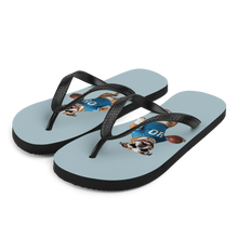 Bulldog Basketball Flip Flops