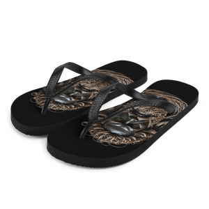 Zeus Copper Wire Sculpture Flip Flops